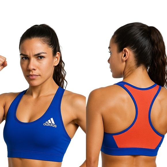 adidas Other - Adidas Sports Bra Size S Blue Climi Cool Racerback Medium Compression‎ Athletic